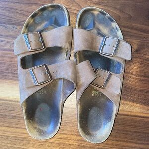 Birkenstocks Arizona Slide Sandal - Brown